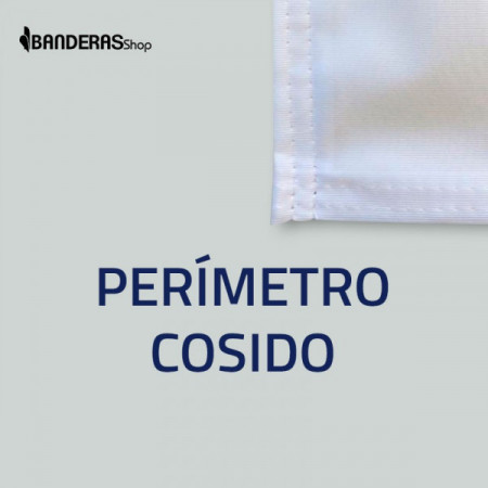 Pancarta solo cosido perímetro