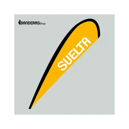 Bandera Lágrima suelta